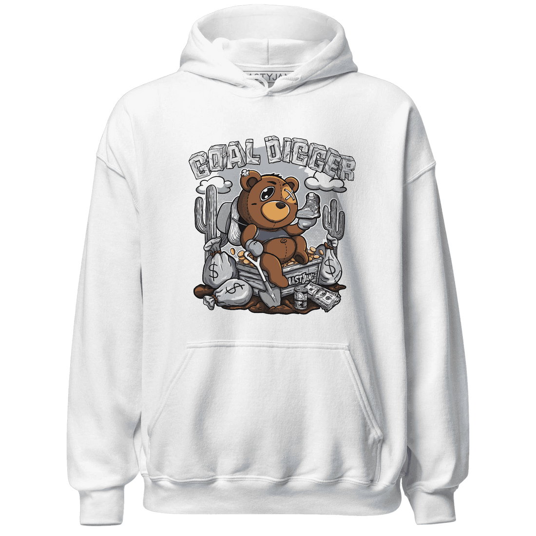 Mid Diffused Blue Grey 1s Hoodie Match Goal Digger Planner - NastyJamz