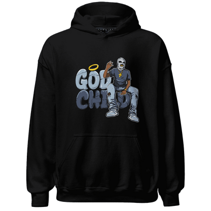 Mid Diffused Blue Grey 1s Hoodie Match God Child - NastyJamz