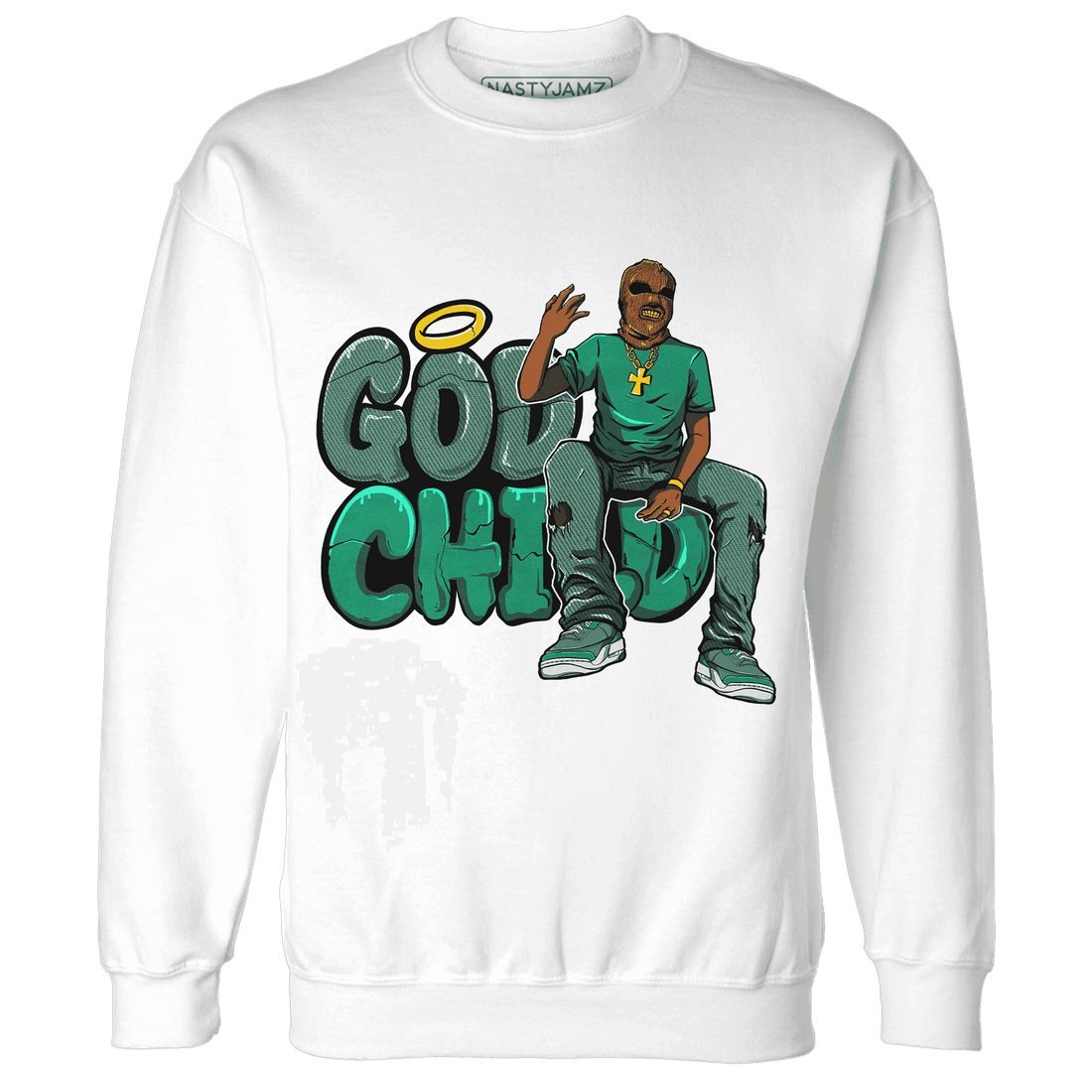 Nina CN Abney 3s Sweatshirt Match God Child - NastyJamz