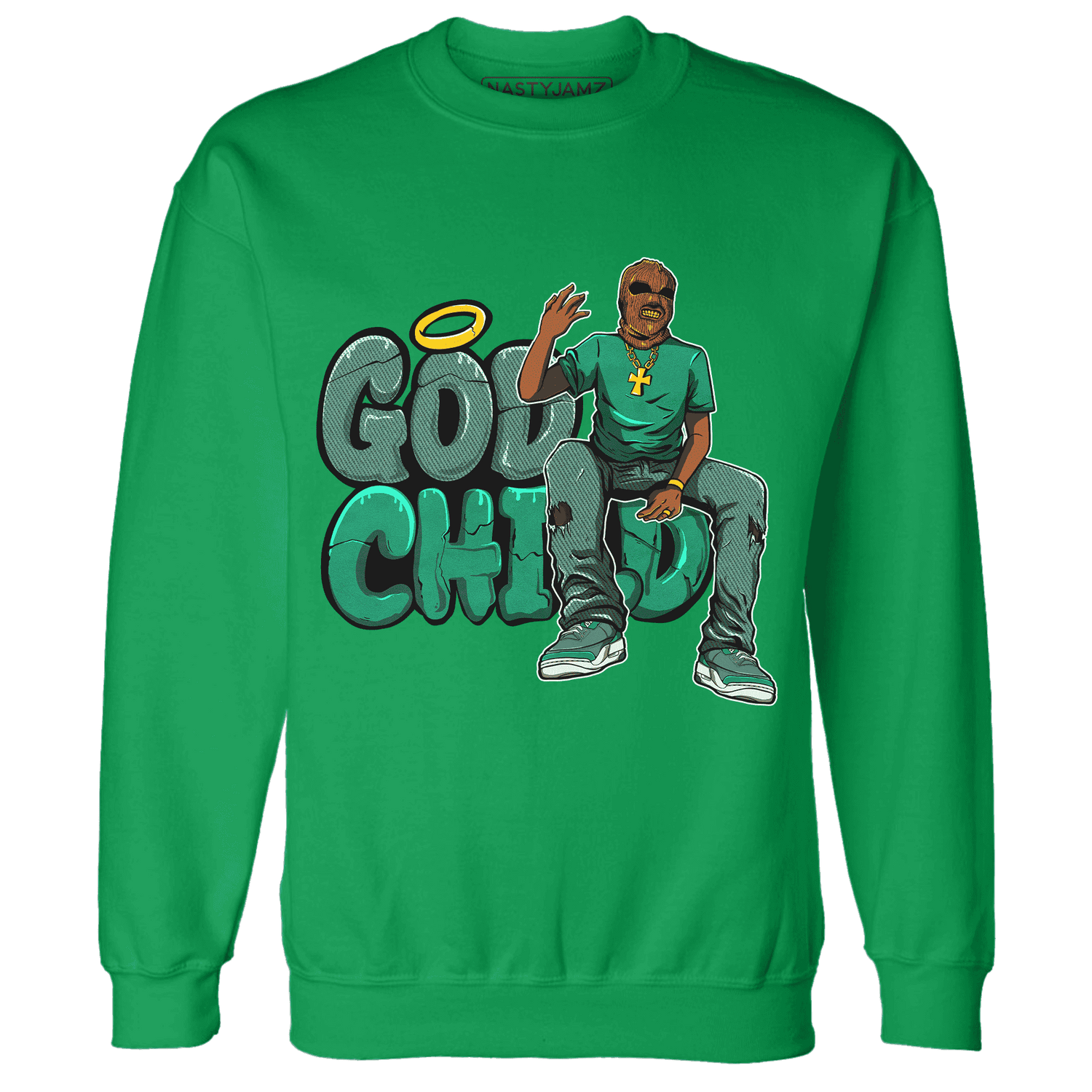 Nina CN Abney 3s Sweatshirt Match God Child - NastyJamz