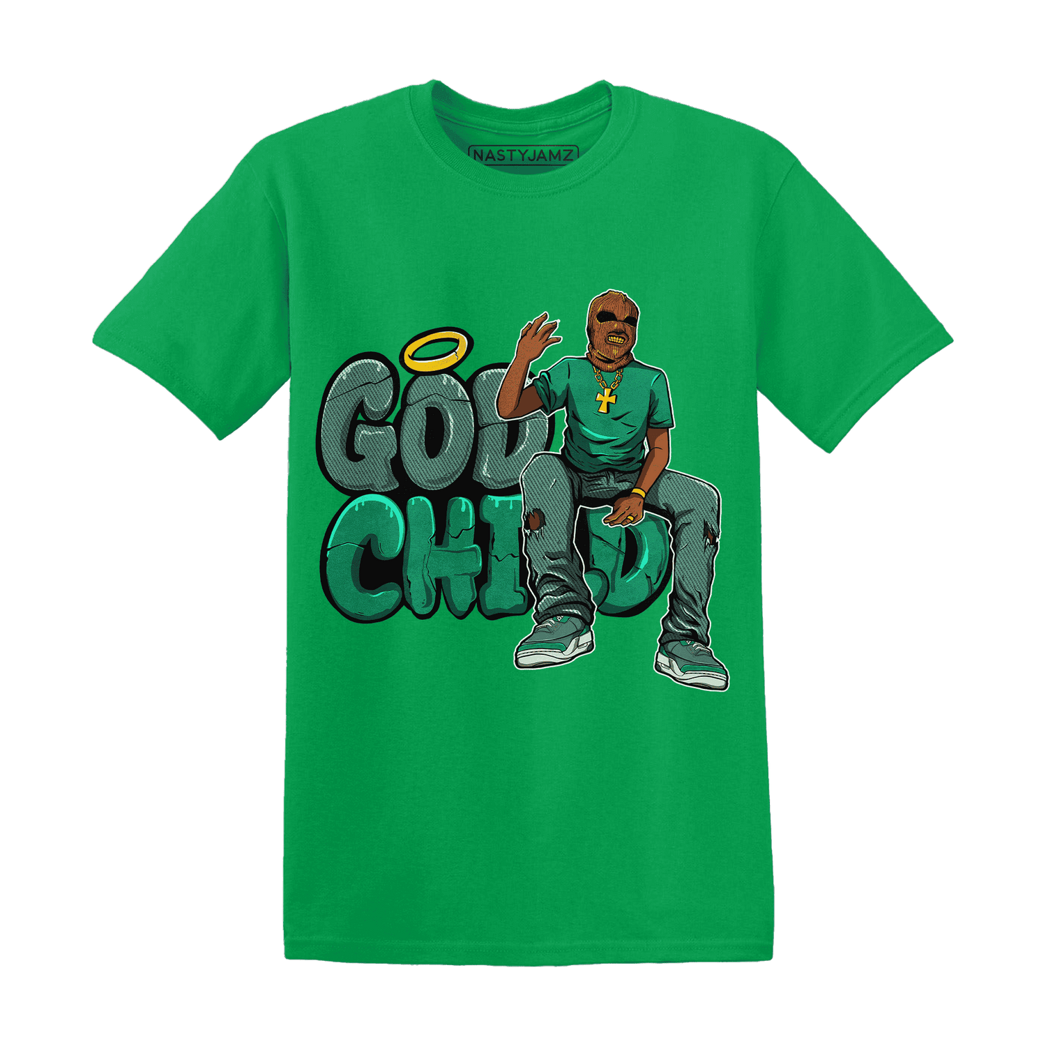 Nina CN Abney 3s T Shirt Match God Child - NastyJamz