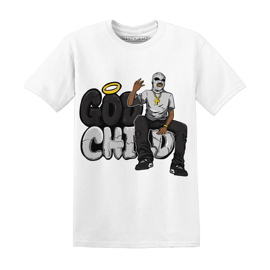 White-Thunder-4s-T-Shirt-Match-God-Child