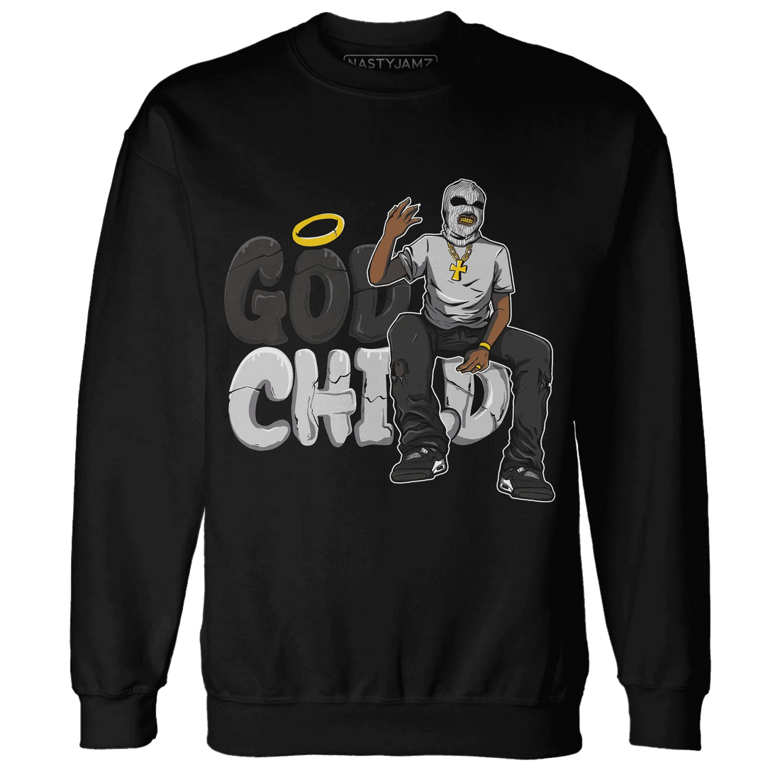 White-Thunder-4s-Sweatshirt-Match-God-Child