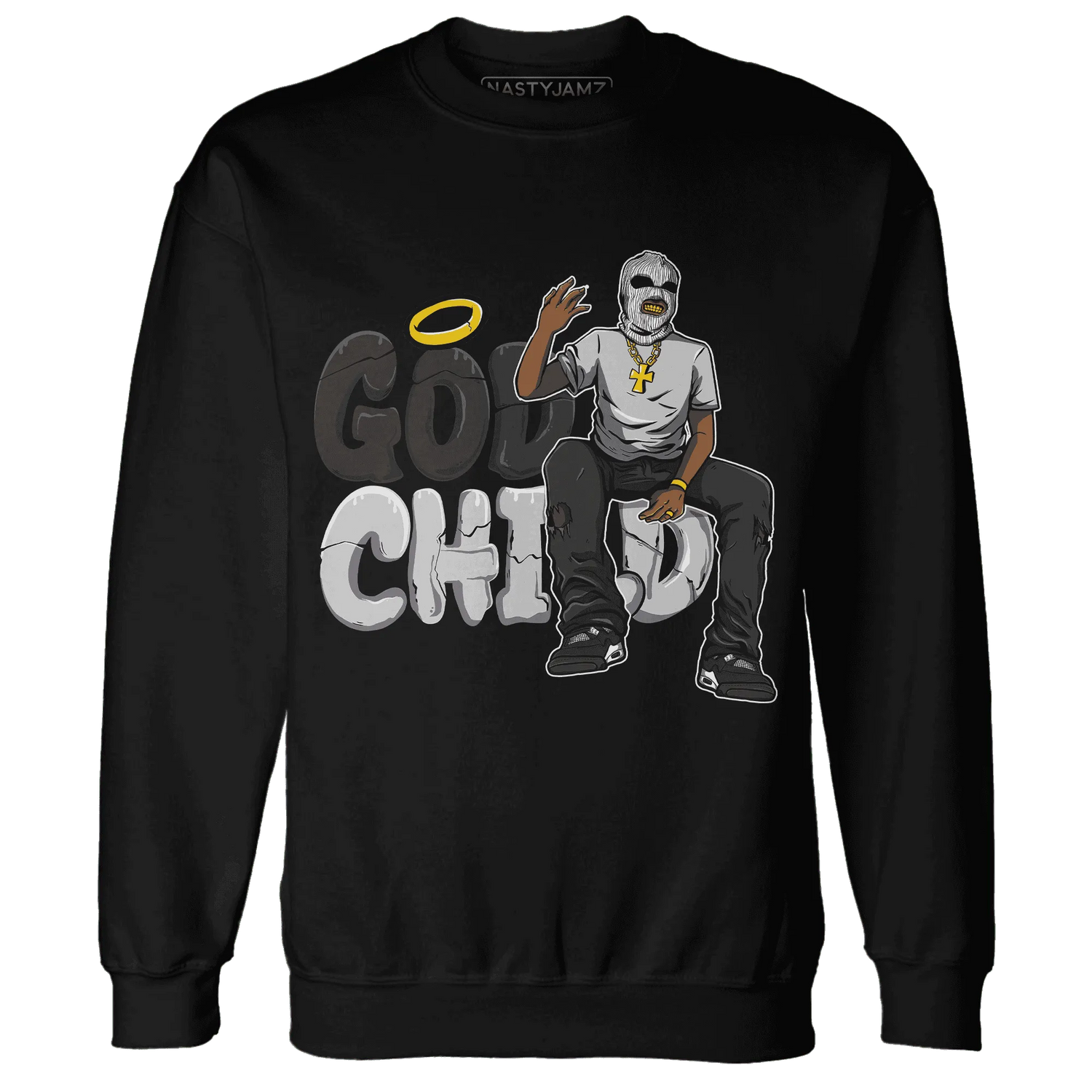 White-Thunder-4s-Sweatshirt-Match-God-Child