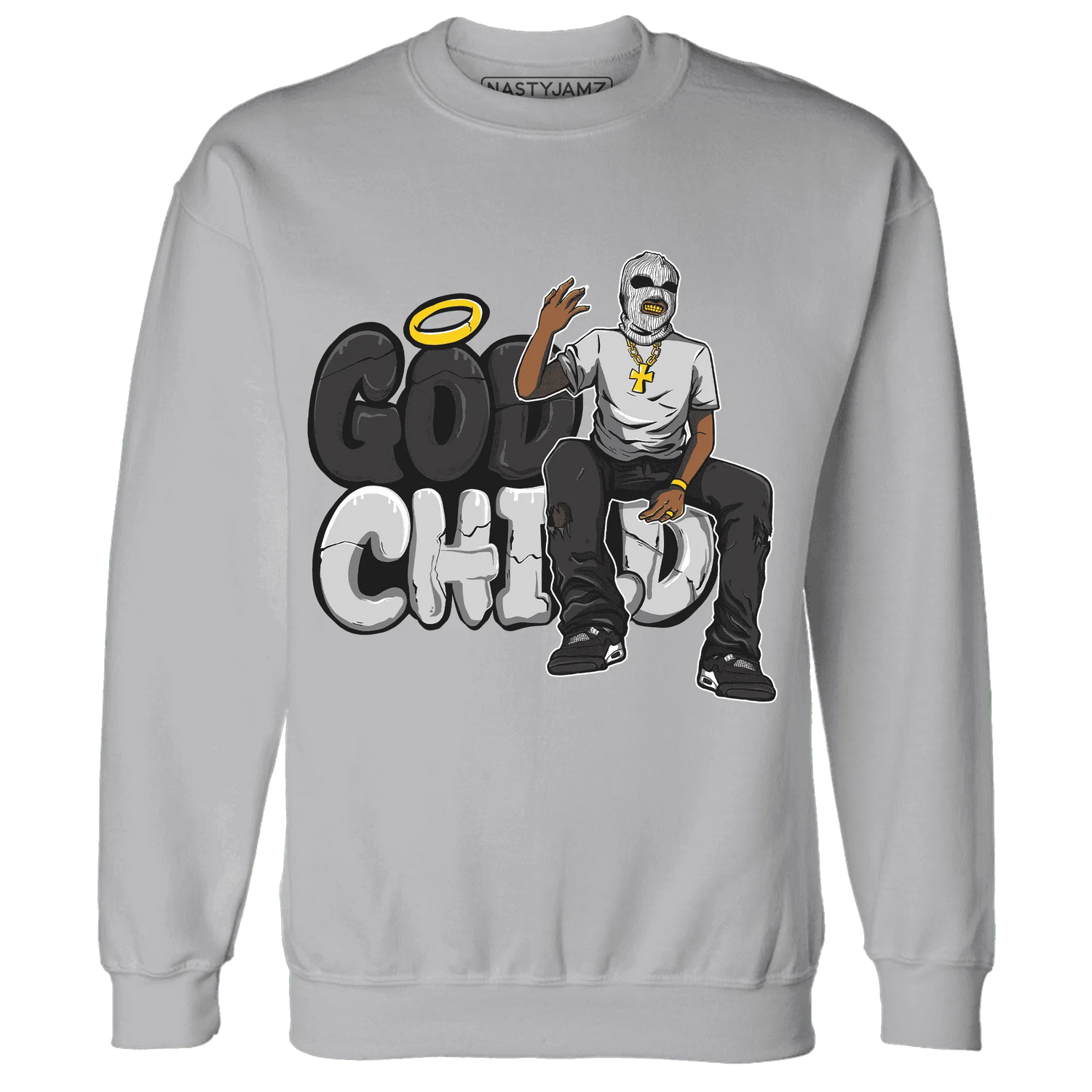 White-Thunder-4s-Sweatshirt-Match-God-Child