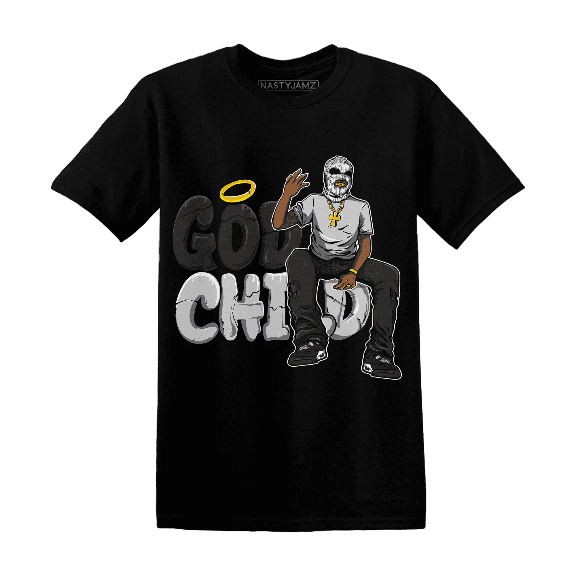 White-Thunder-4s-T-Shirt-Match-God-Child