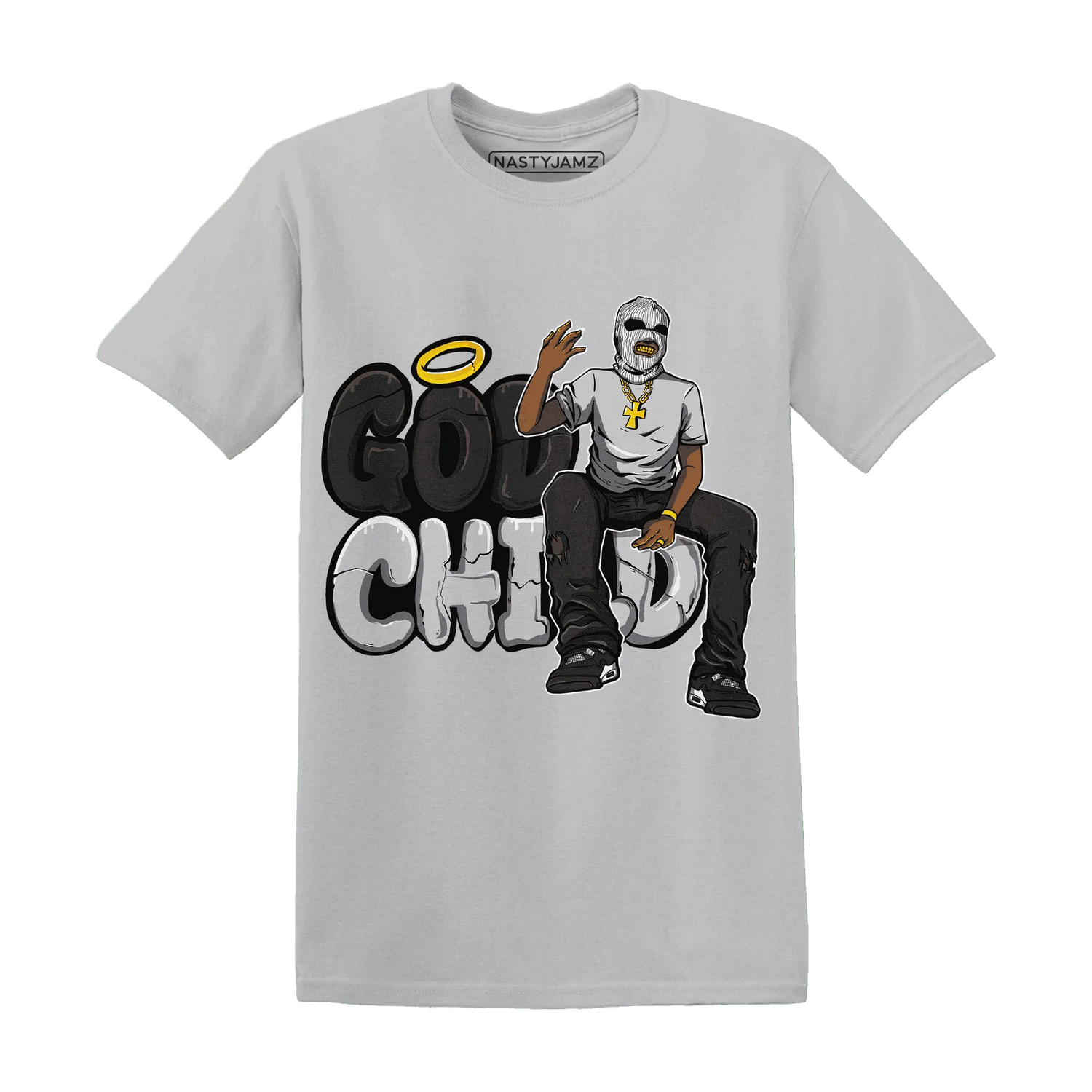 White-Thunder-4s-T-Shirt-Match-God-Child