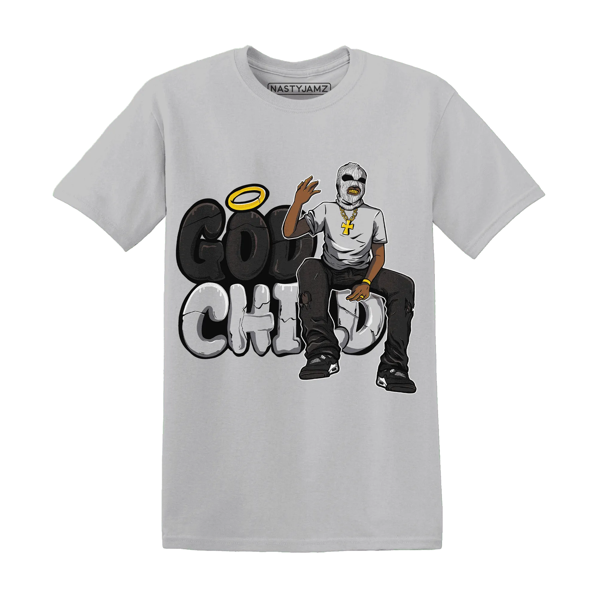 White-Thunder-4s-T-Shirt-Match-God-Child