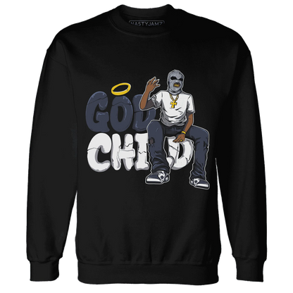White-Navy-6s-Sweatshirt-Match-God-Child