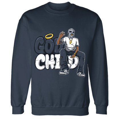 White-Navy-6s-Sweatshirt-Match-God-Child