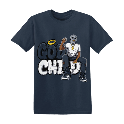 White-Navy-6s-T-Shirt-Match-God-Child