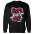 Retro Red Taxi 12s Sweatshirt Match God Got Me - NastyJamz