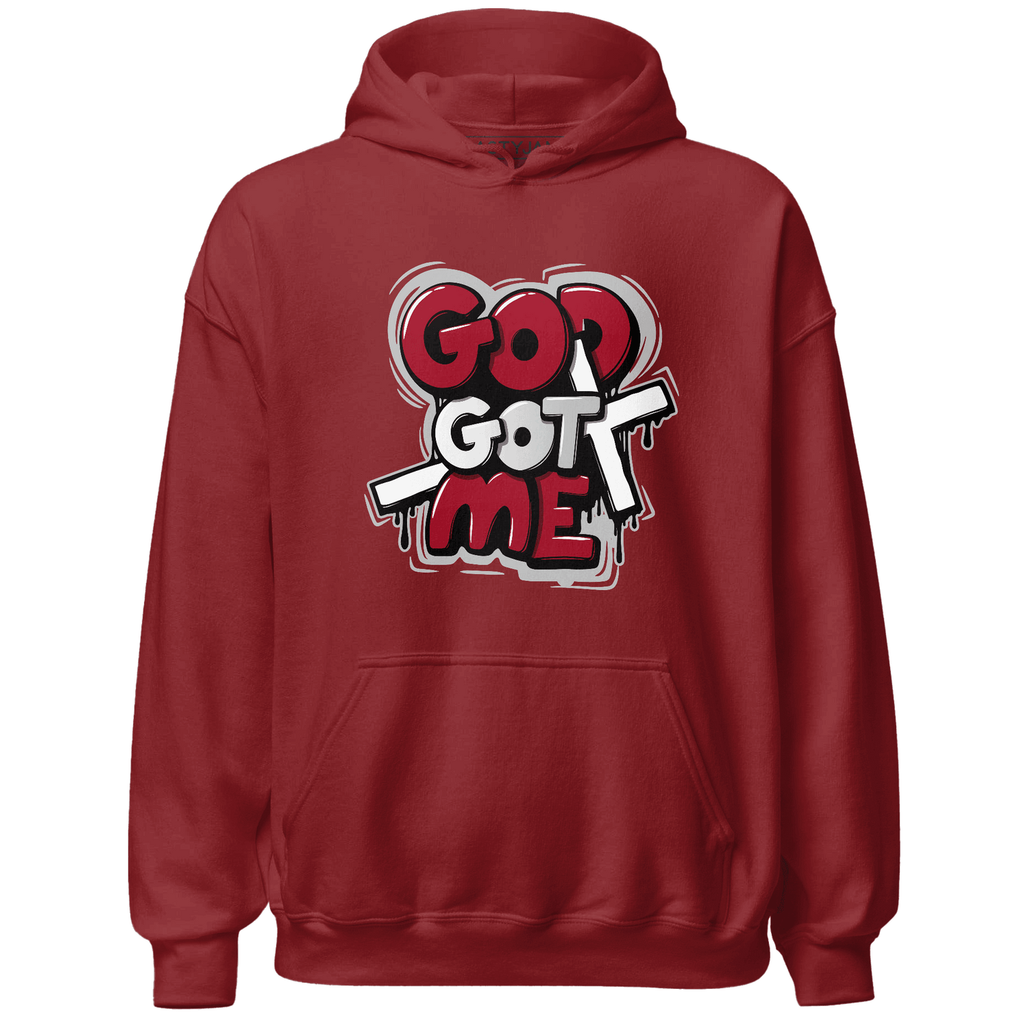 Retro Red Taxi 12s Hoodie Match God Got Me - NastyJamz