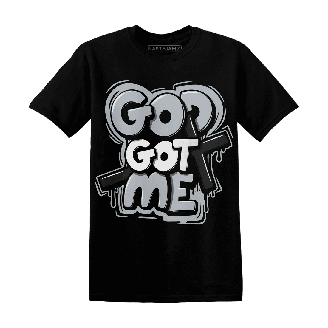 Wolf-Grey-12s-NastyJamz-T-Shirt-Match-God-Got-Me