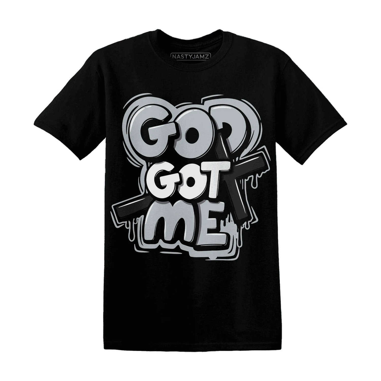 Wolf-Grey-12s-NastyJamz-T-Shirt-Match-God-Got-Me