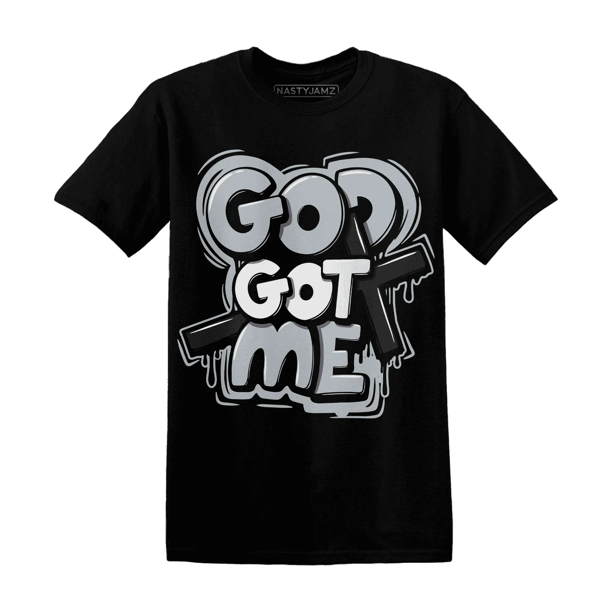 Wolf-Grey-12s-NastyJamz-T-Shirt-Match-God-Got-Me