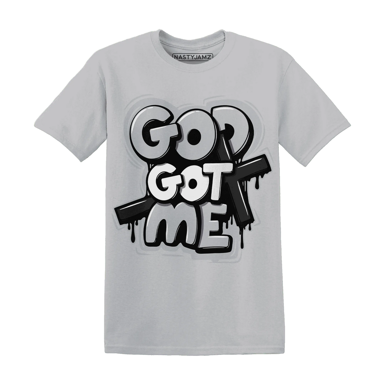Wolf-Grey-12s-NastyJamz-T-Shirt-Match-God-Got-Me