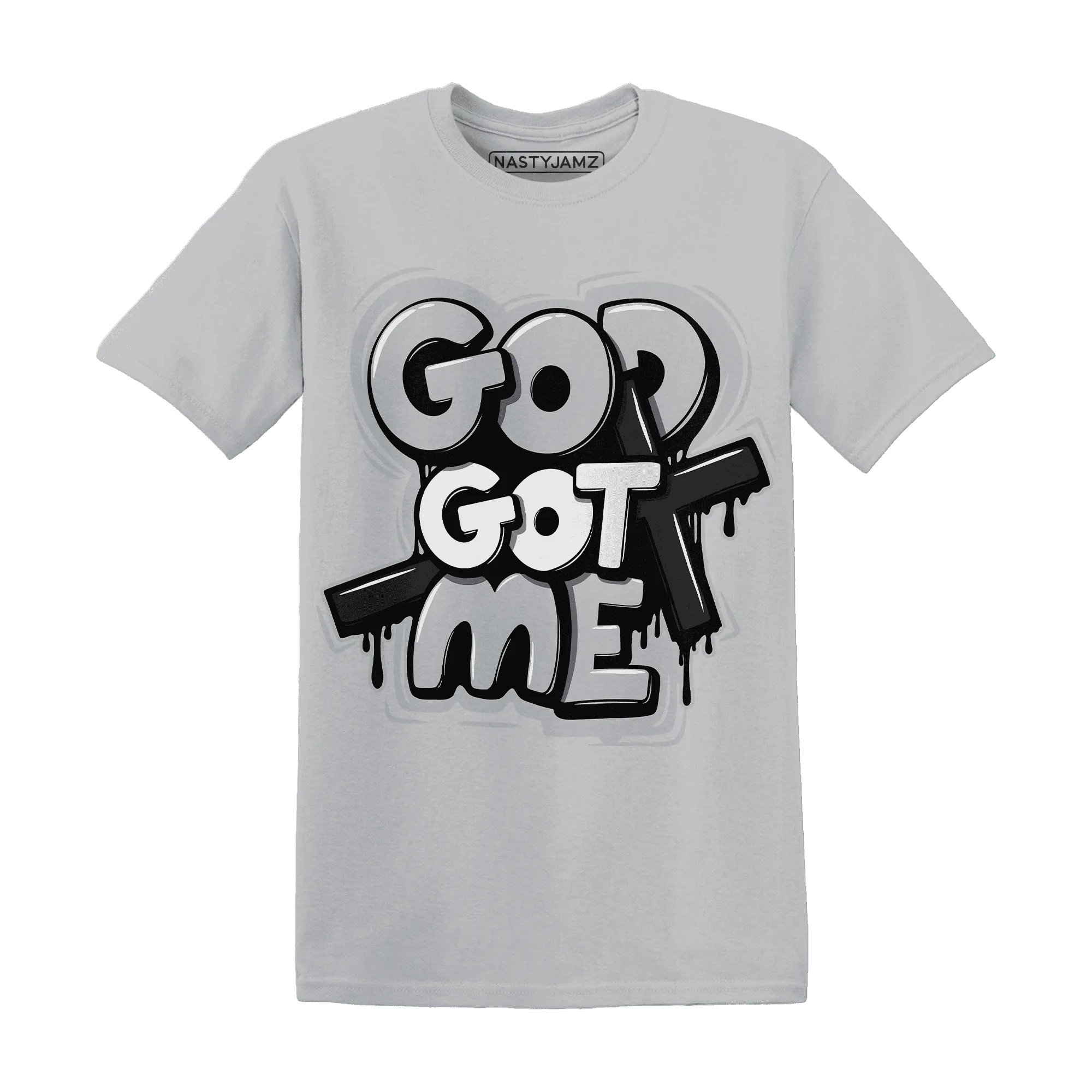 Wolf-Grey-12s-NastyJamz-T-Shirt-Match-God-Got-Me