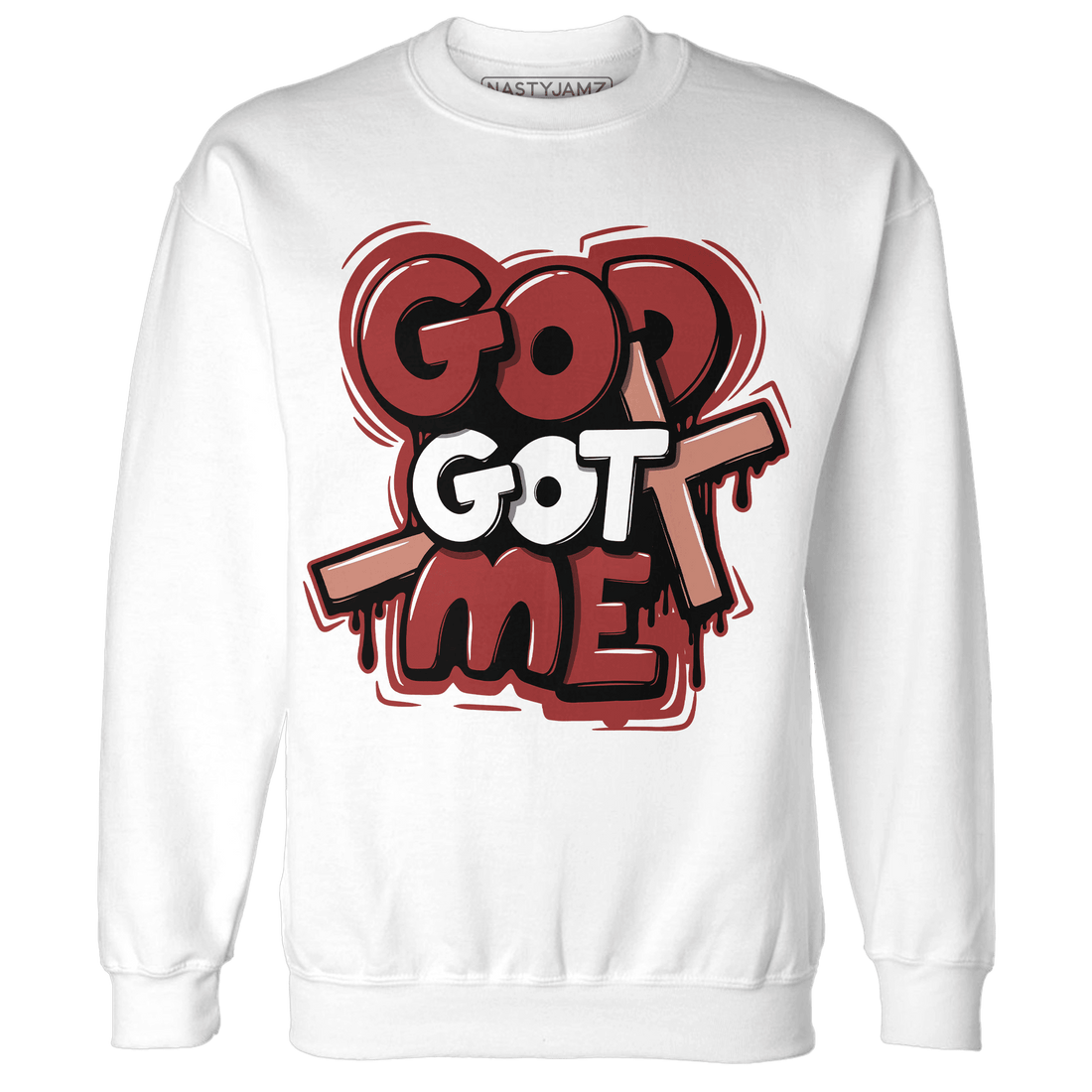 Dune Red 13s Sweatshirt Match God Got Me - NastyJamz