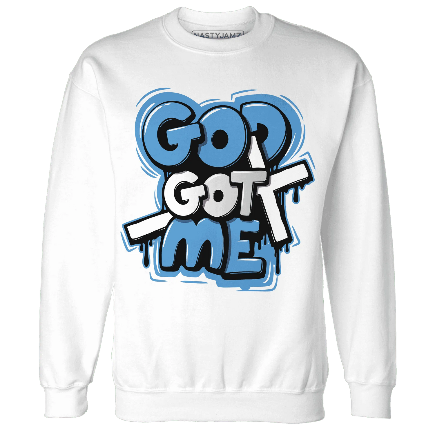 Carolina-Blue-Univercitii-17s-NastyJamz-Sweatshirt-Match-God-Got-Me
