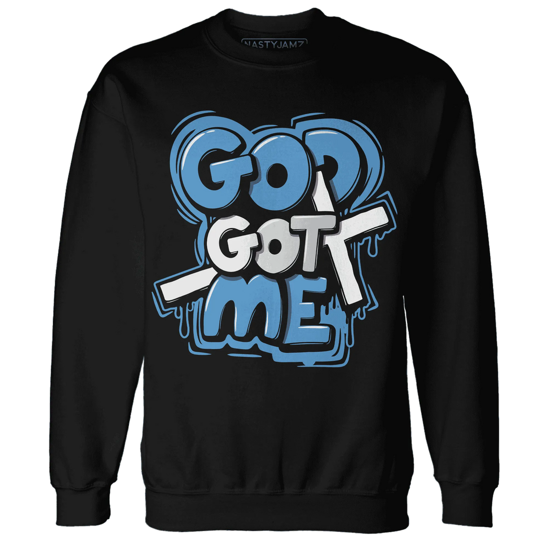 Carolina-Blue-Univercitii-17s-NastyJamz-Sweatshirt-Match-God-Got-Me