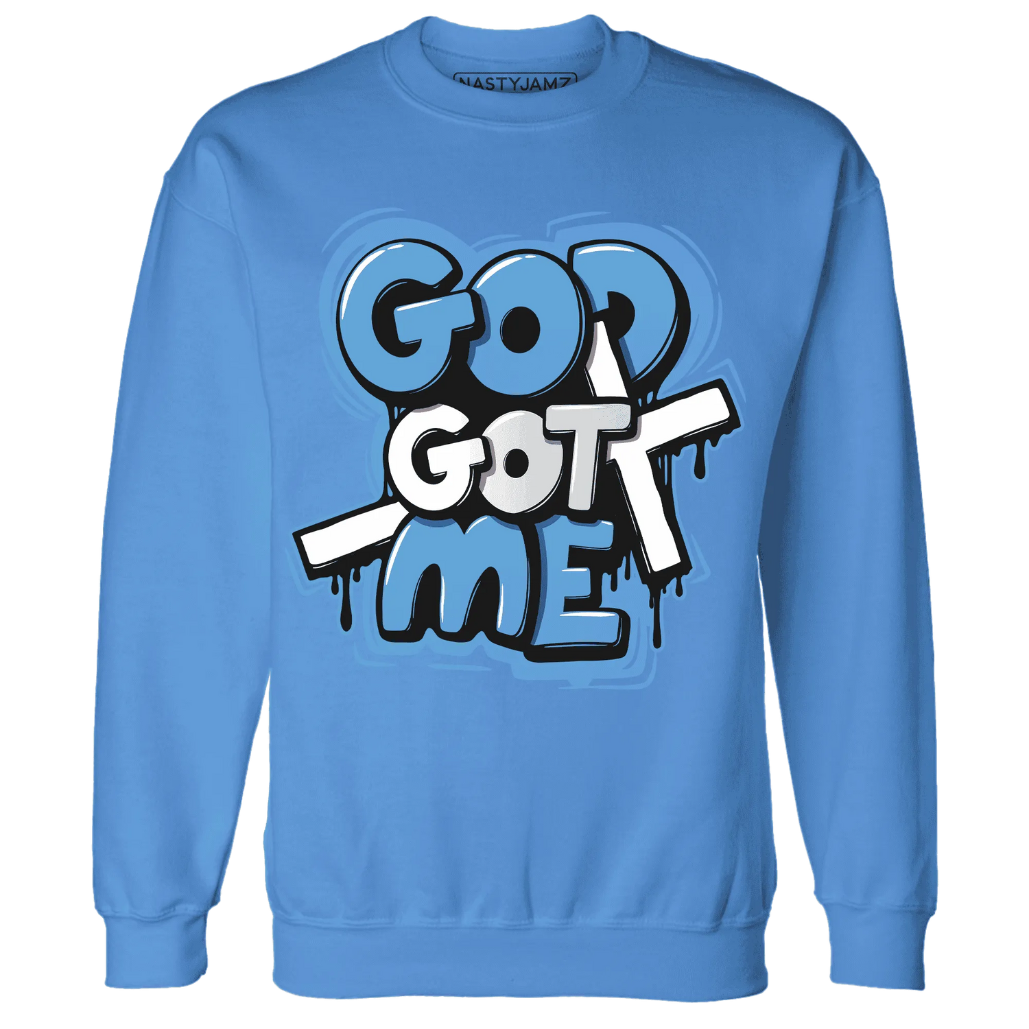 Carolina-Blue-Univercitii-17s-NastyJamz-Sweatshirt-Match-God-Got-Me