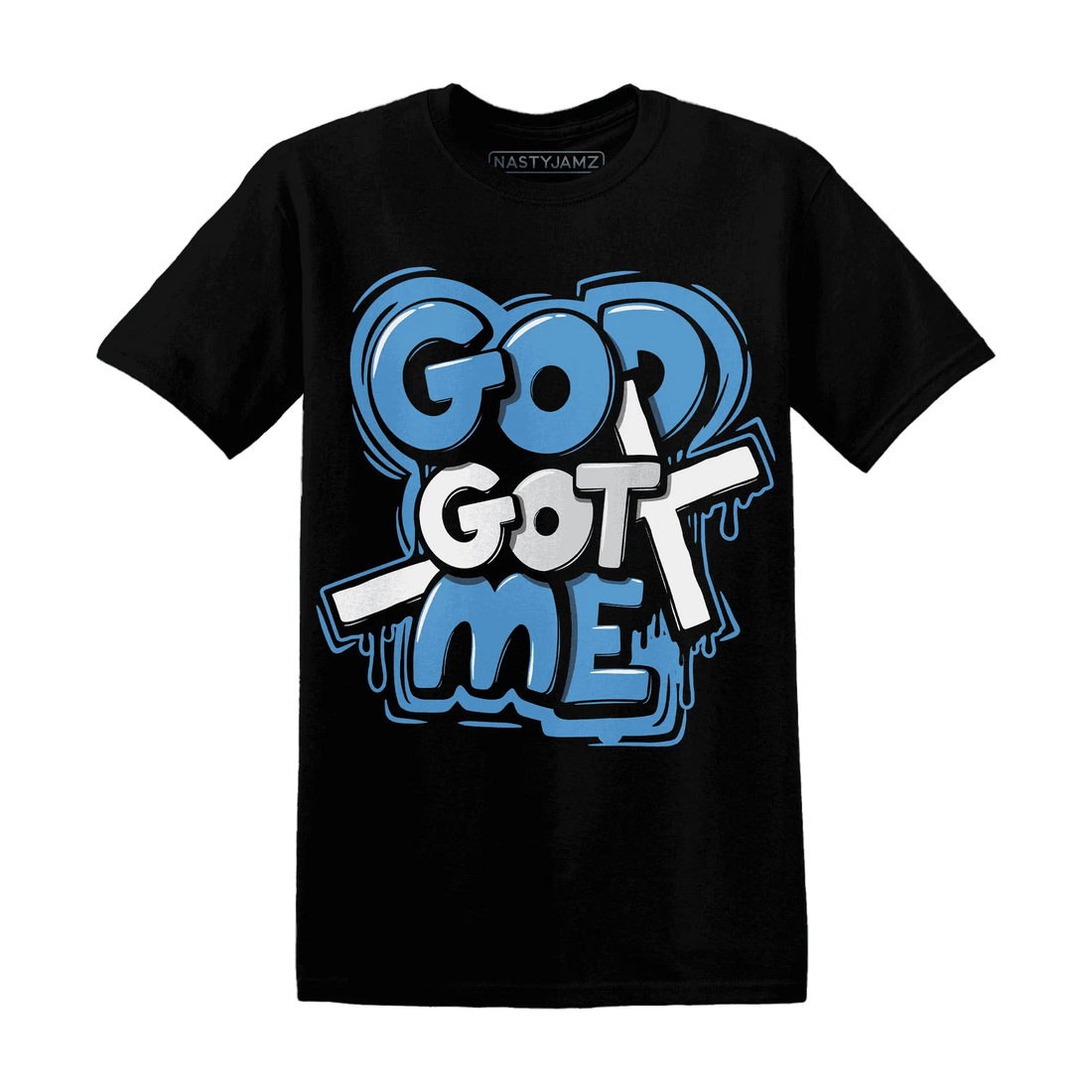 Carolina-Blue-Univercitii-17s-NastyJamz-T-Shirt-Match-God-Got-Me