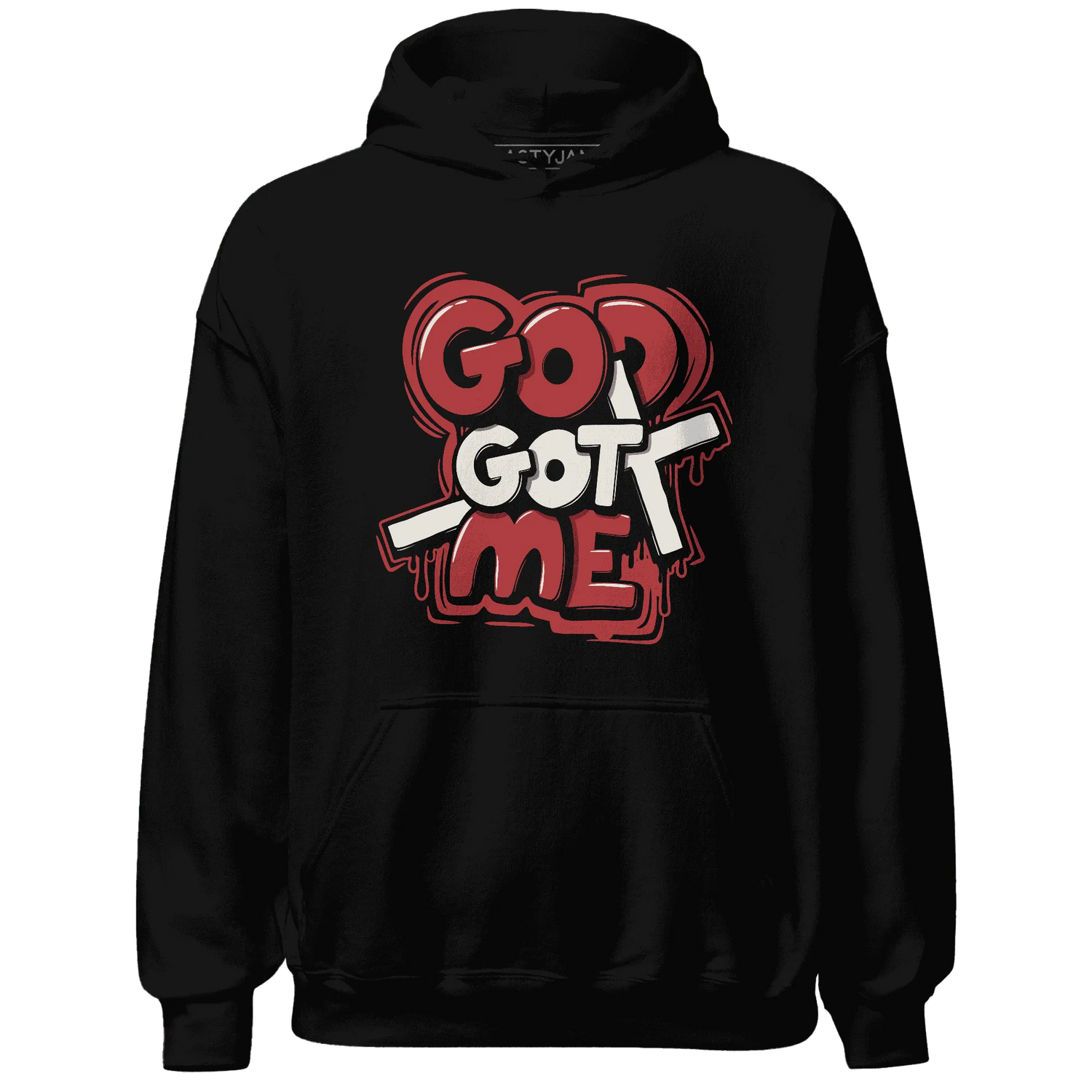 Black-Toe-Reimagined-Red-White-1s-Hoodie-Match-God-Got-Me