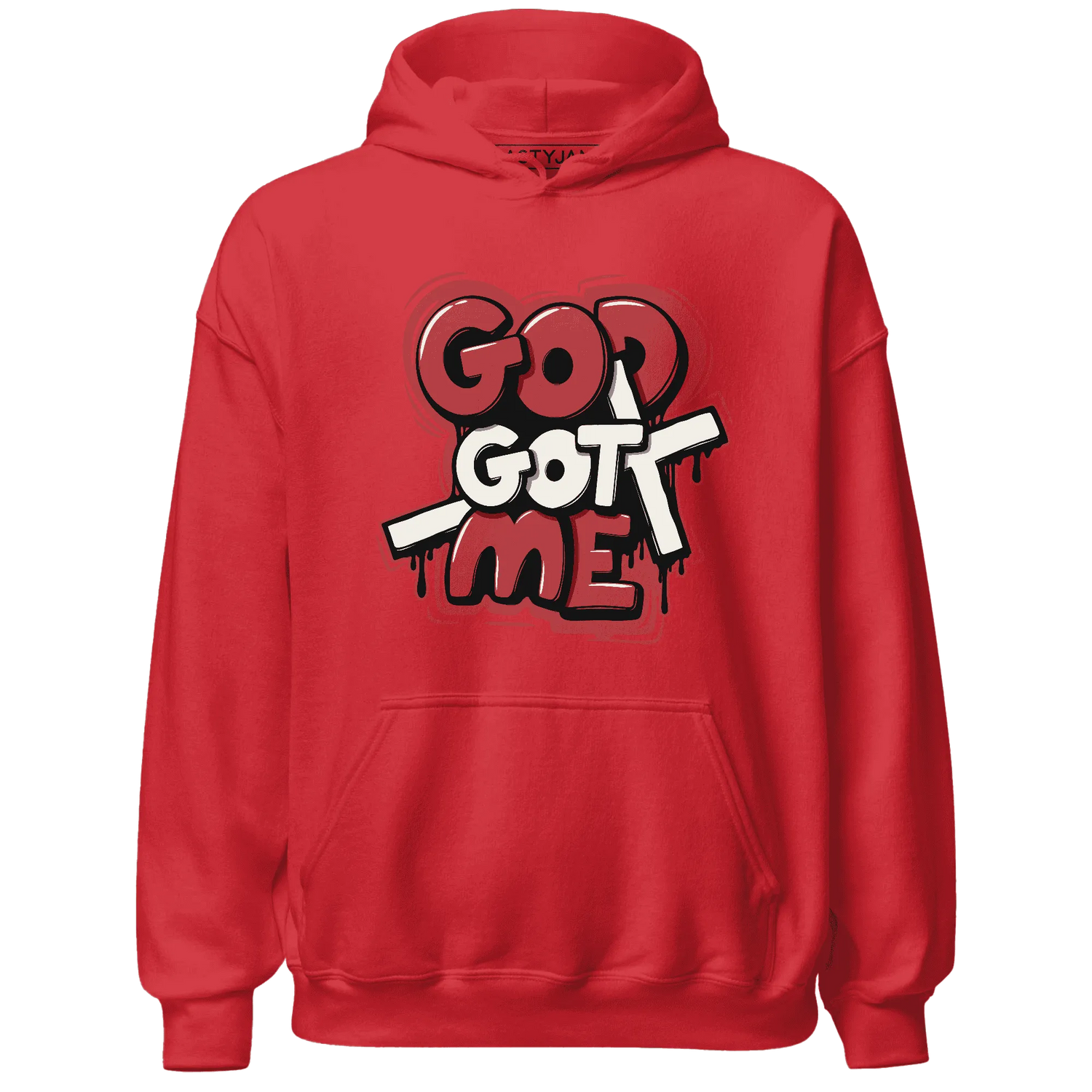 Black-Toe-Reimagined-Red-White-1s-Hoodie-Match-God-Got-Me
