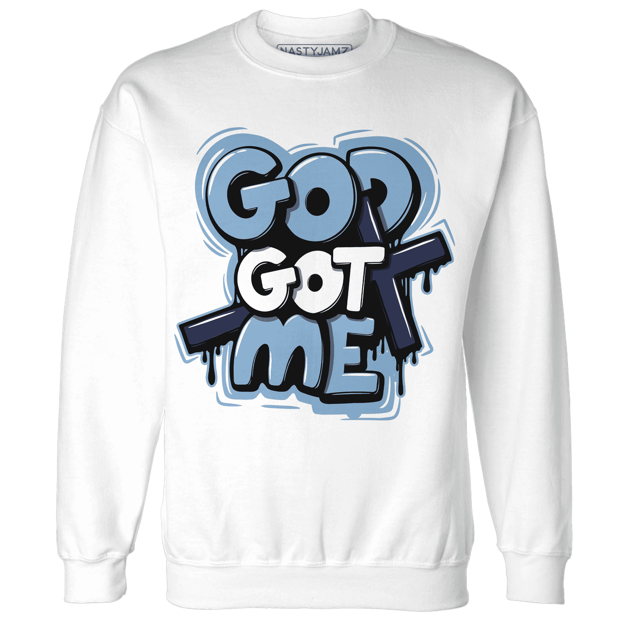 First In Flight 1s Sweatshirt Match God Got Me - NastyJamz