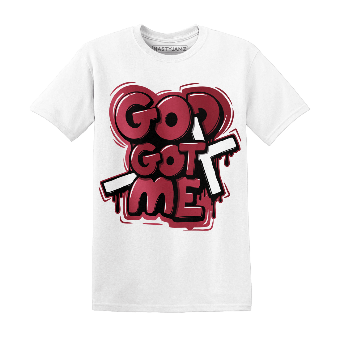 High 85 Metallic Burgundy 1s T Shirt Match God Got Me - NastyJamz