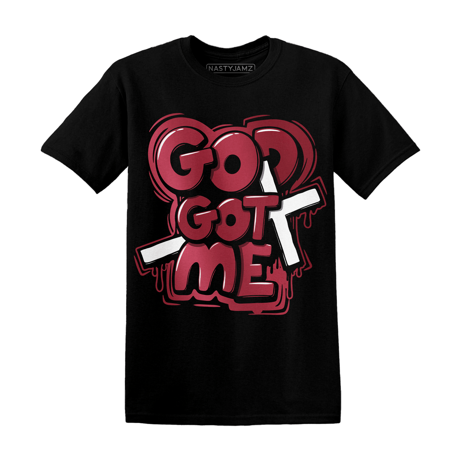 High 85 Metallic Burgundy 1s T Shirt Match God Got Me - NastyJamz