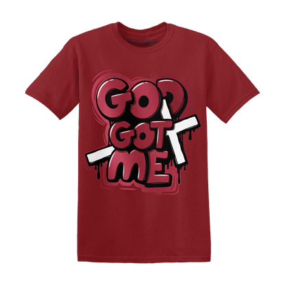 High 85 Metallic Burgundy 1s T Shirt Match God Got Me - NastyJamz