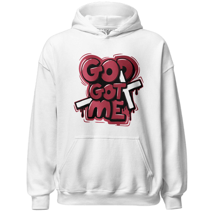 High 85 Metallic Burgundy 1s Hoodie Match God Got Me - NastyJamz