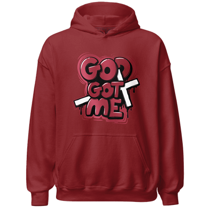 High 85 Metallic Burgundy 1s Hoodie Match God Got Me - NastyJamz