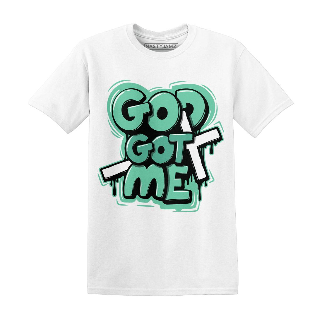 High OG Green Glow 1s T Shirt Match God Got Me - NastyJamz