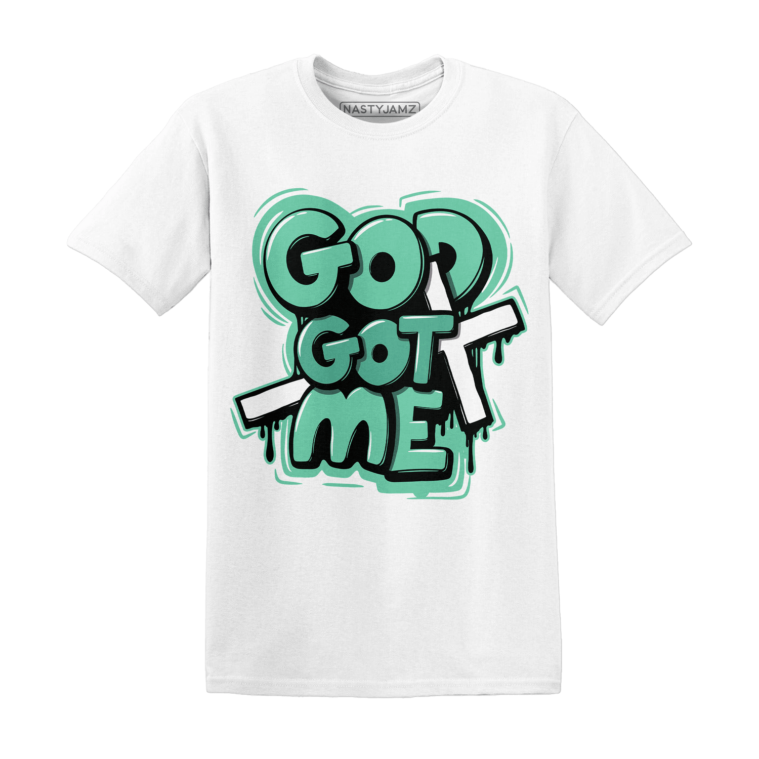 High OG Green Glow 1s T Shirt Match God Got Me - NastyJamz