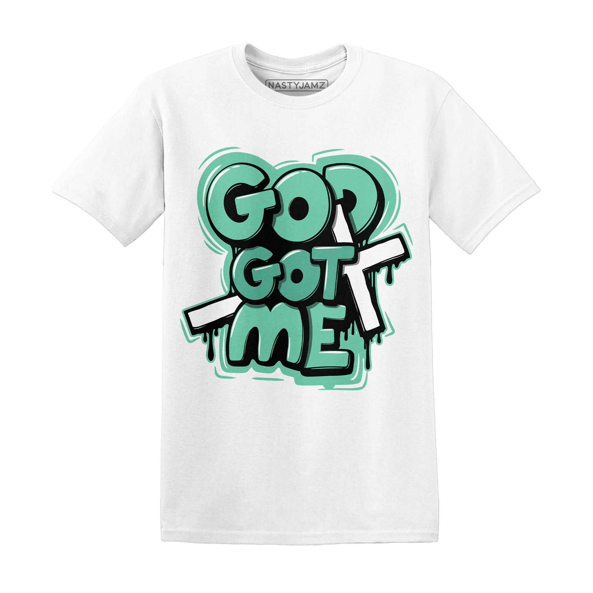 High OG Green Glow 1s T Shirt Match God Got Me - NastyJamz