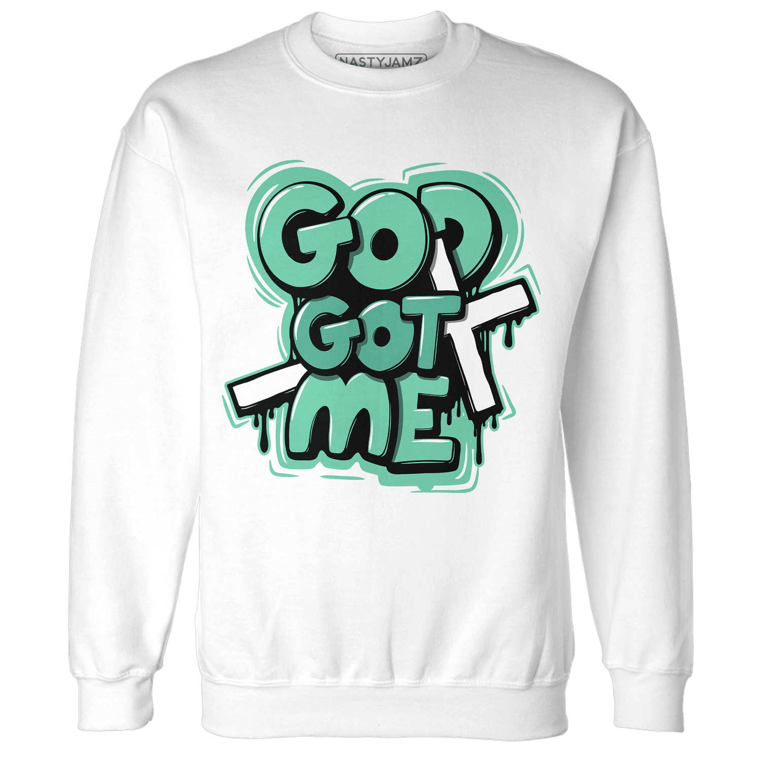 High OG Green Glow 1s Sweatshirt Match God Got Me - NastyJamz