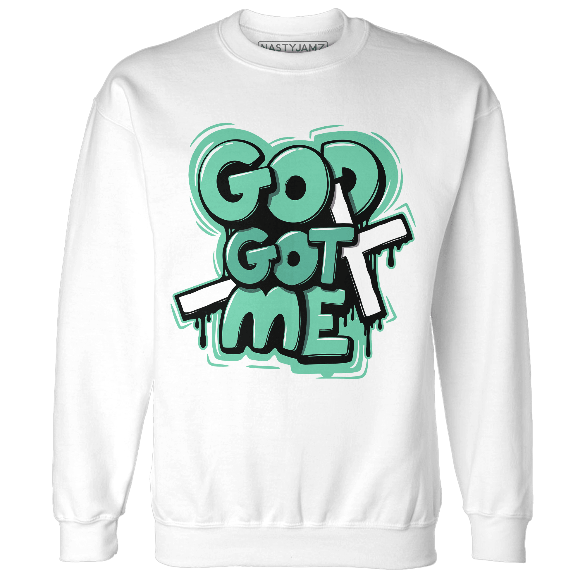 High OG Green Glow 1s Sweatshirt Match God Got Me - NastyJamz