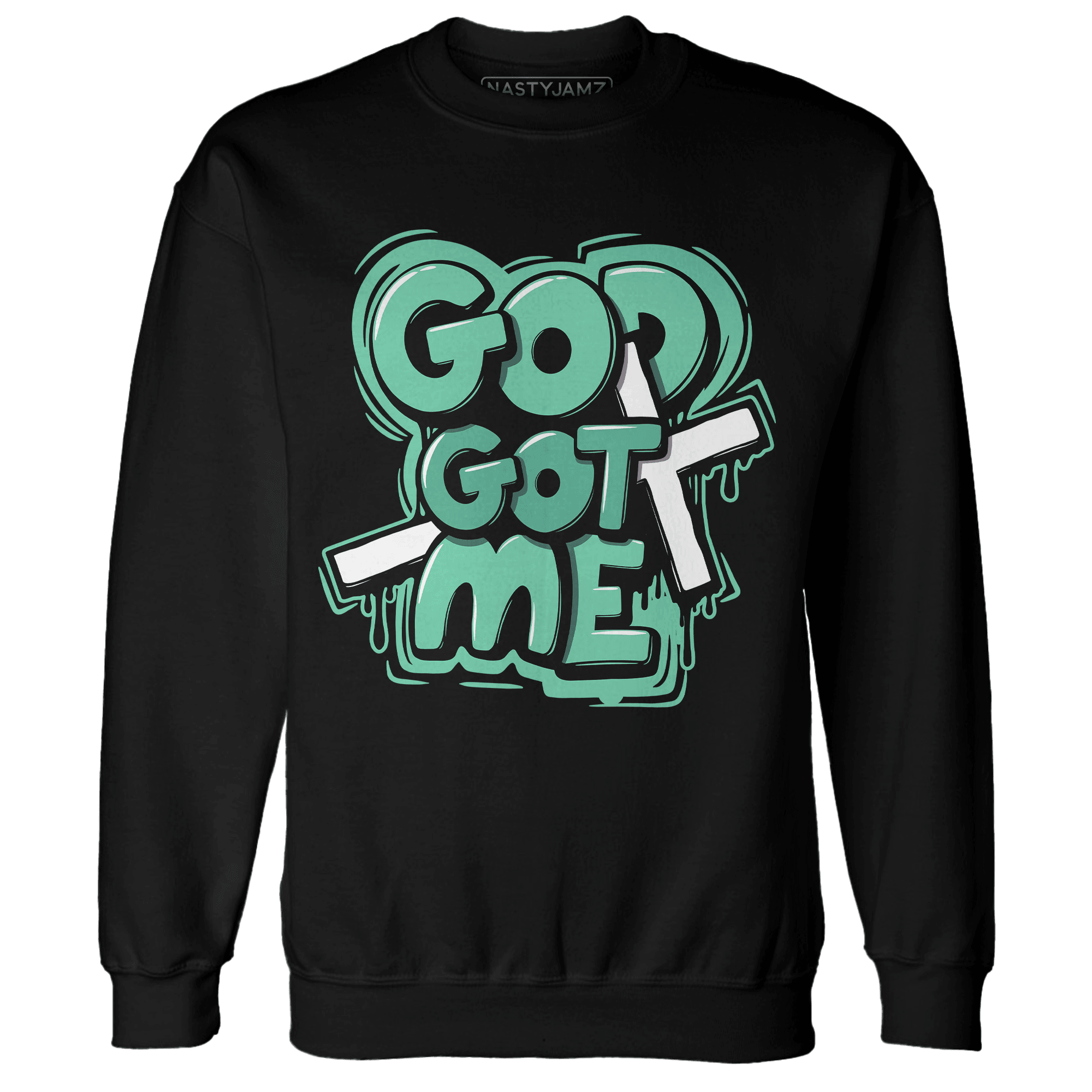 High OG Green Glow 1s Sweatshirt Match God Got Me - NastyJamz