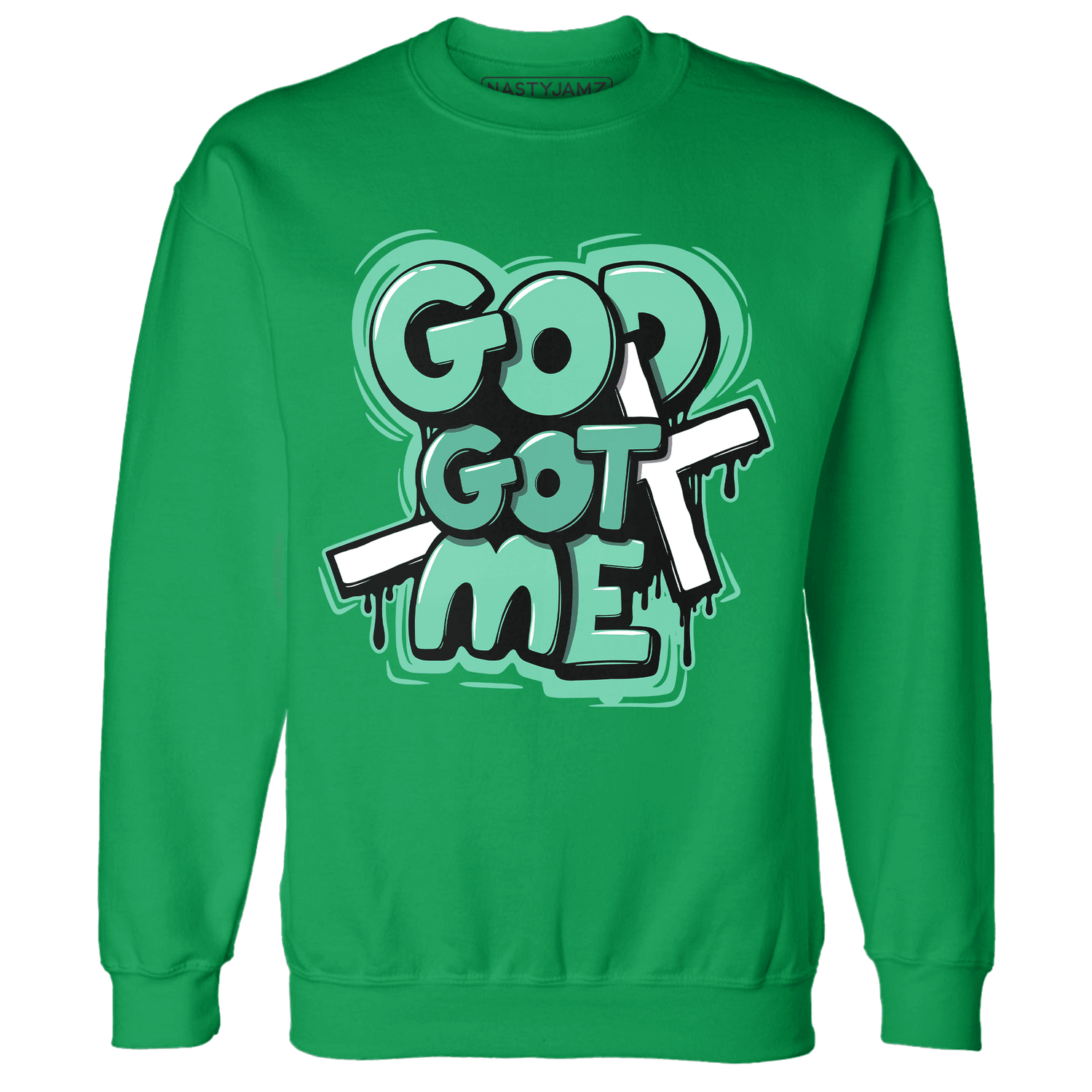 High OG Green Glow 1s Sweatshirt Match God Got Me - NastyJamz