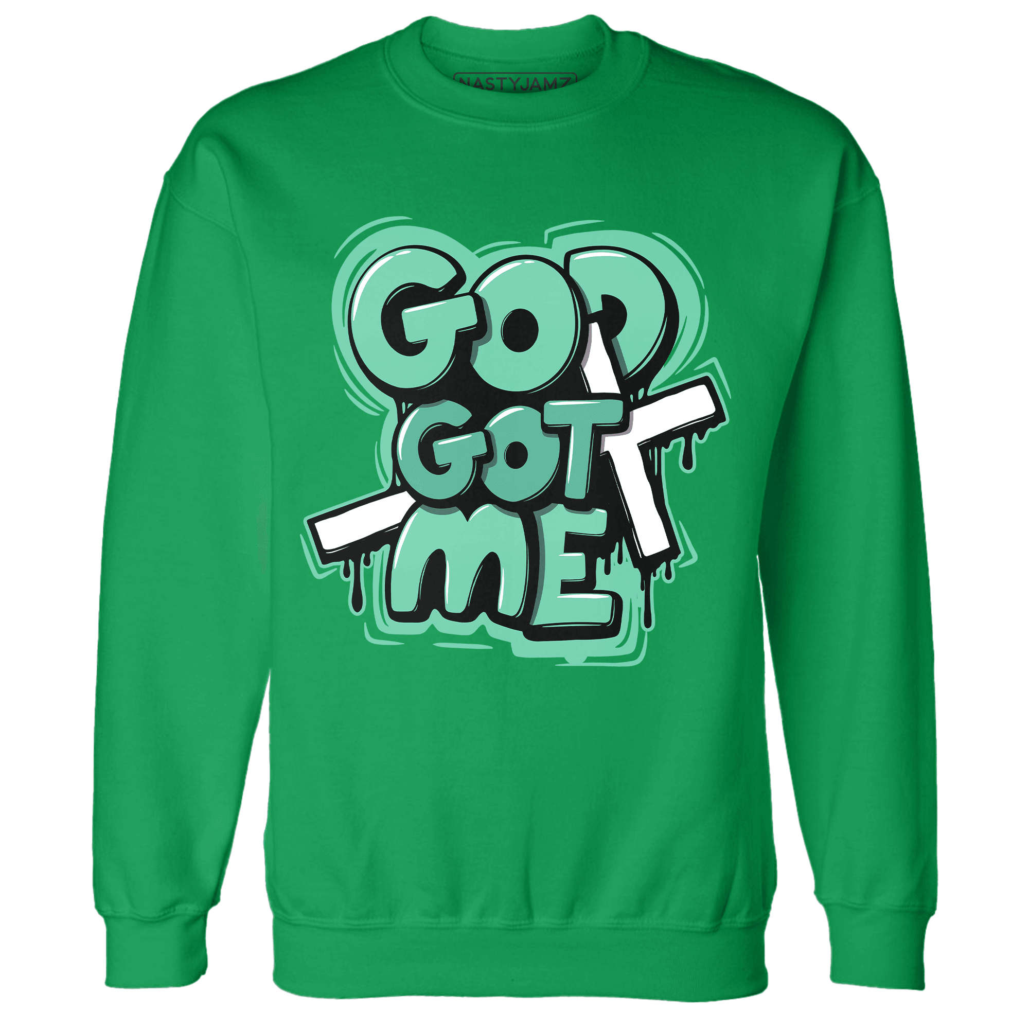 High OG Green Glow 1s Sweatshirt Match God Got Me - NastyJamz