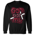 High White Team Red 1s Sweatshirt Match God Got Me - NastyJamz