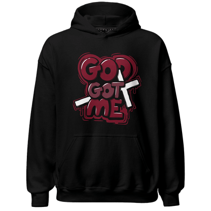 High White Team Red 1s Hoodie Match God Got Me - NastyJamz