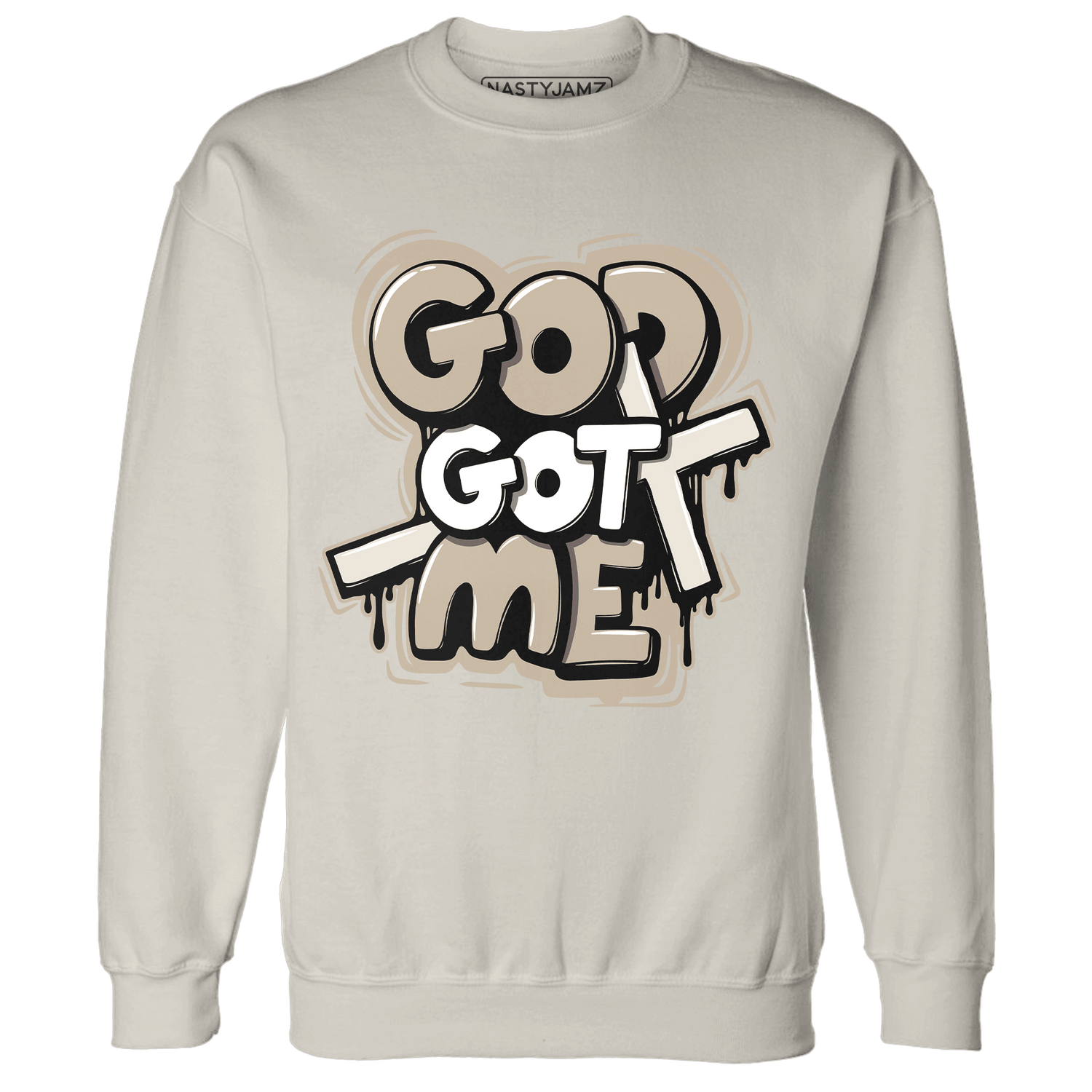 Latte 1s Sweatshirt Match God Got Me - NastyJamz