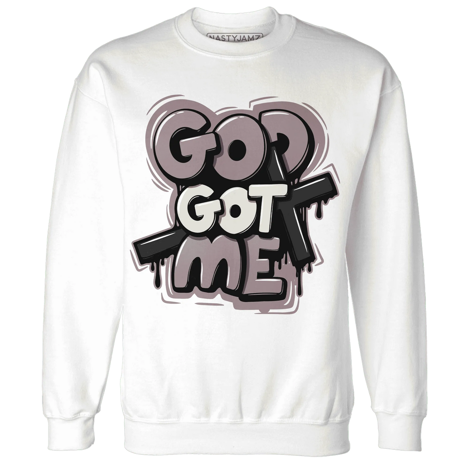 Black-Violet-Ore-3s-NastyJamz-Sweatshirt-Match-God-Got-Me