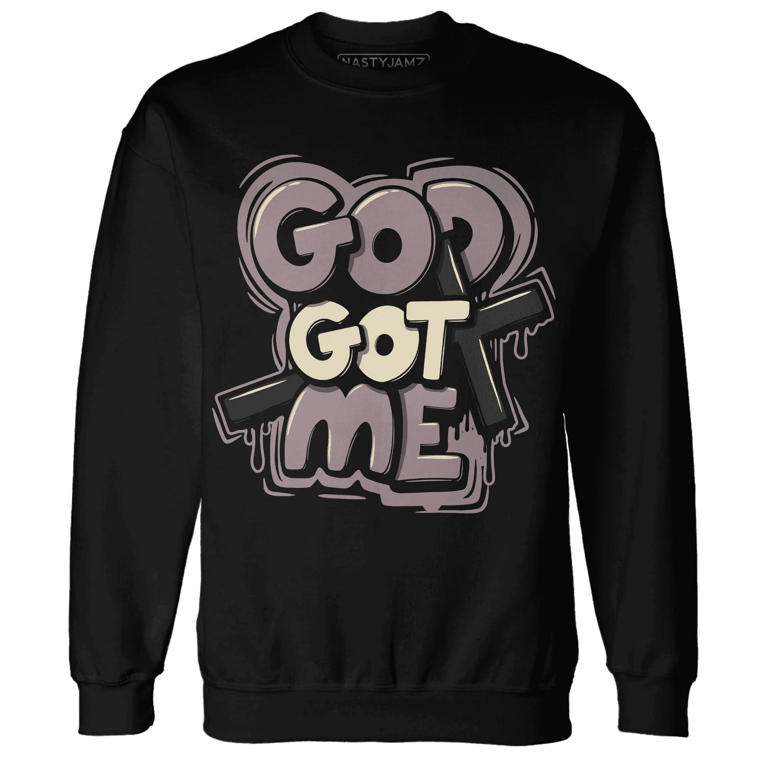 Black-Violet-Ore-3s-NastyJamz-Sweatshirt-Match-God-Got-Me