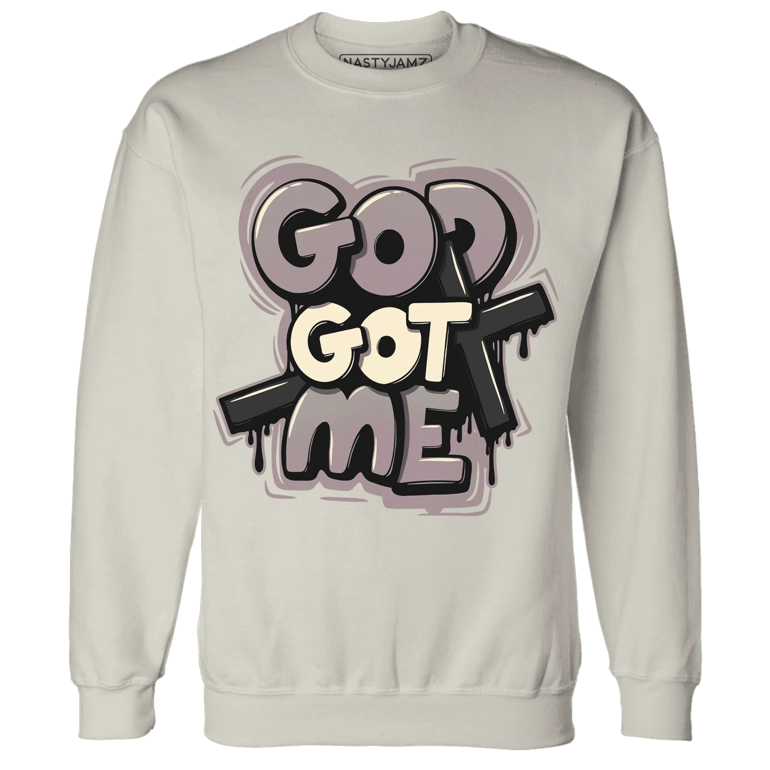 Black-Violet-Ore-3s-NastyJamz-Sweatshirt-Match-God-Got-Me