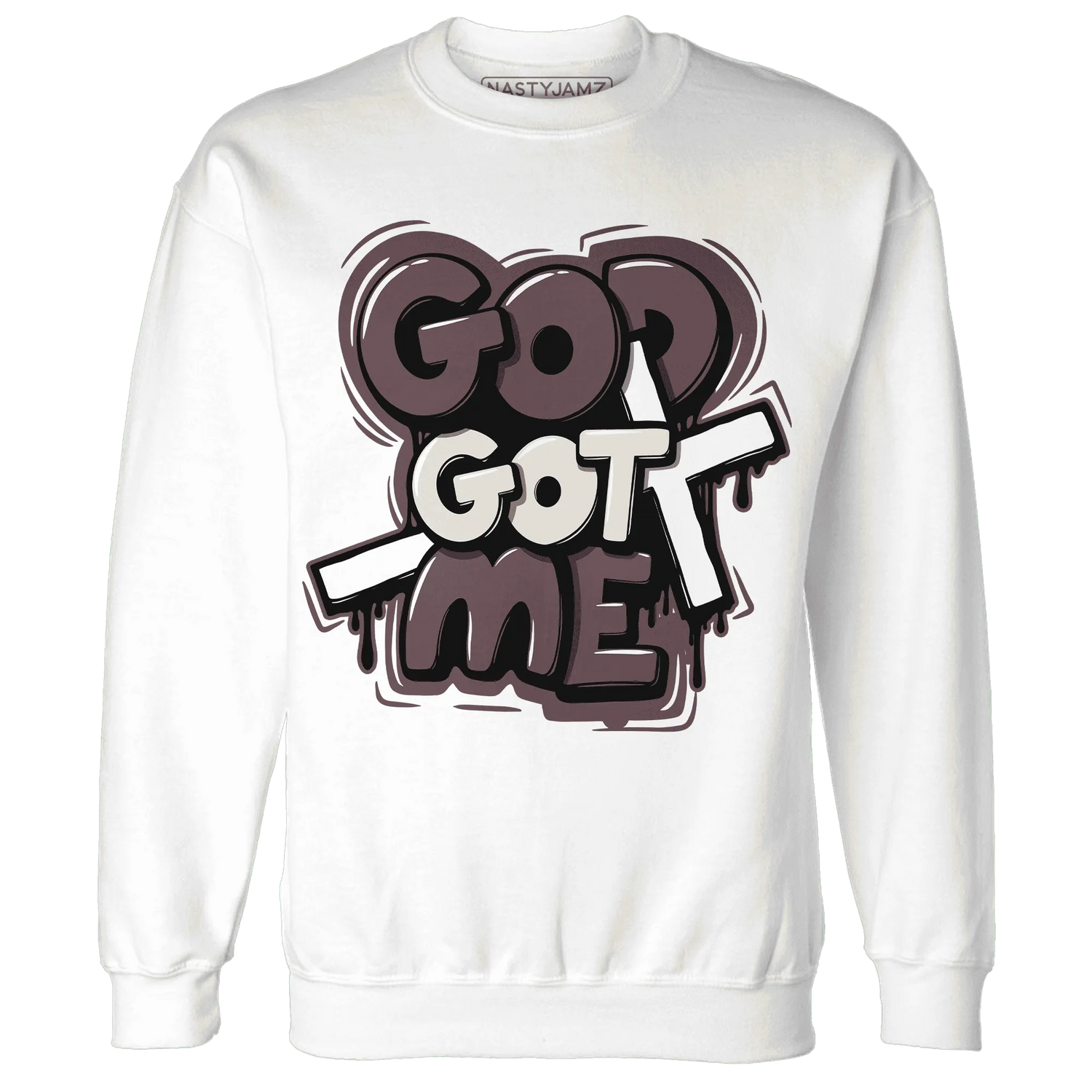 Burgundy-Crush-3s-NastyJamz-Sweatshirt-Match-God-Got-Me